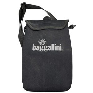 Baggallini‎ Clear Collapsible Foldable Water Bottle Black Carrier